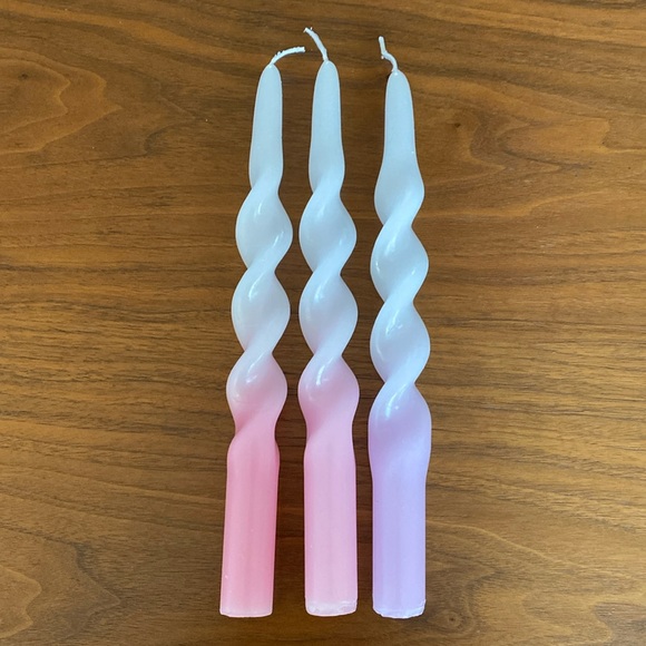 Soy Ombré Twist Candlesticks Set of 3 - Picture 4 of 4